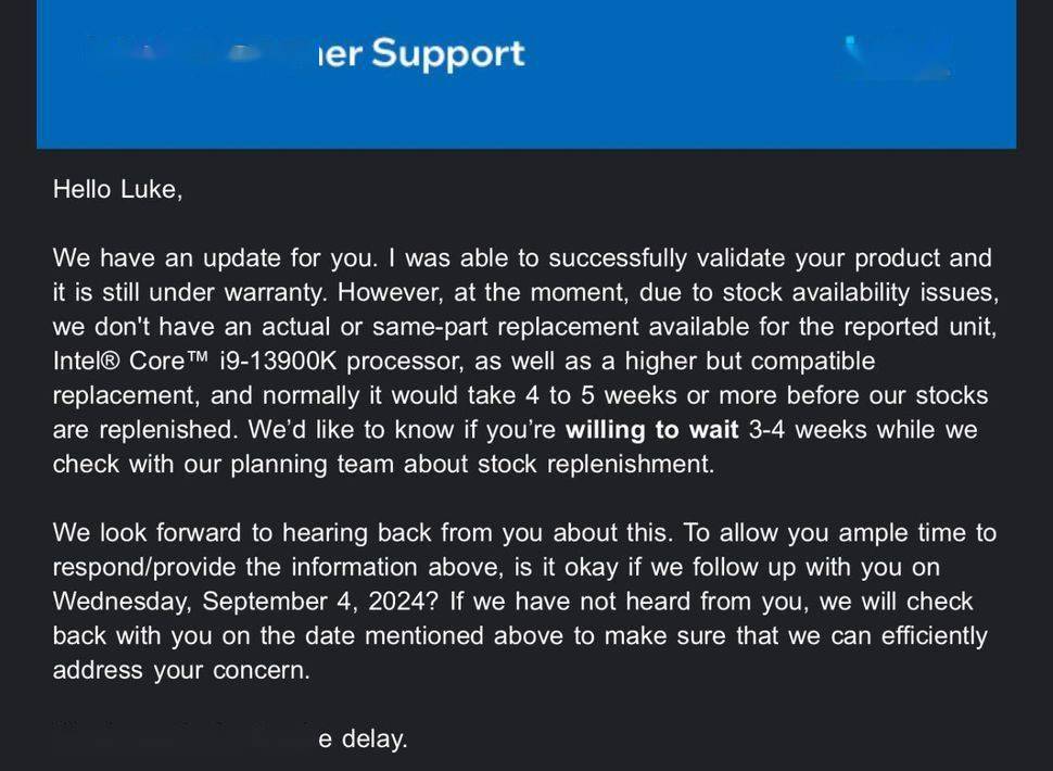 英特尔 Core i9-13900K/14900K 被曝缺货