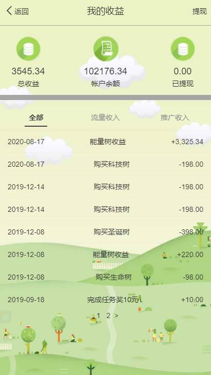 支付宝种树+阿里能量树+区块链自动挂机赚钱网站搭建部署开发